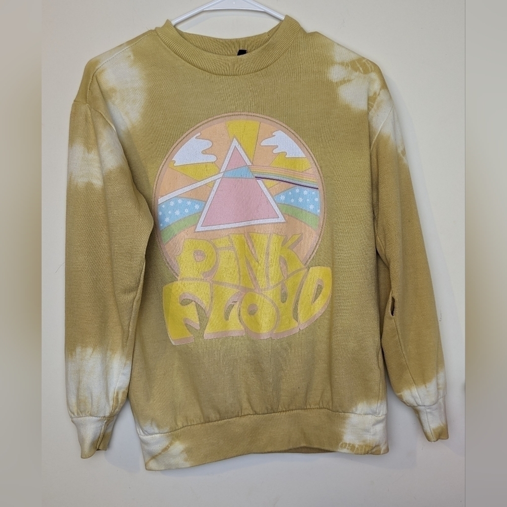 Pink Floyd Art to Wear Long Sleeve Pullover Sweatshirt Womens Small